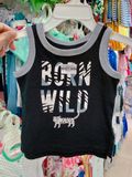  [0-6m ; 9-12m] Áo Thun 3 Lỗ Bé Trai ON - Đen Born Wild 