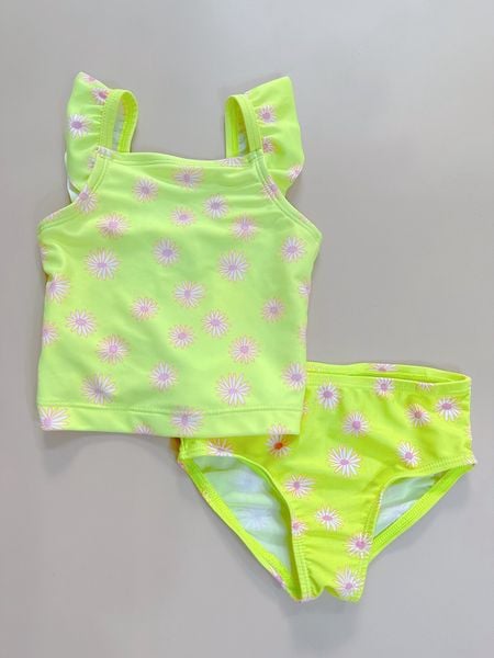  [6m; 4T] Đồ Bơi 2 Mảnh Bé Gái Cter - CT Xanh Hoa Cúc 