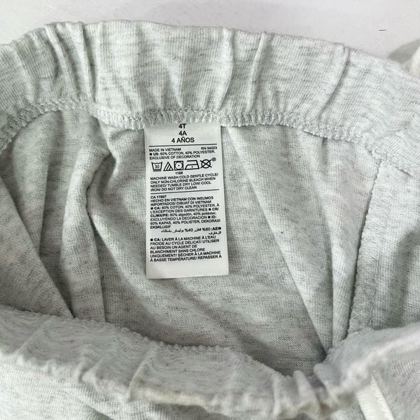  [12-18kg] Quần Short Bé Gái ON - Xám Viền Trắng 