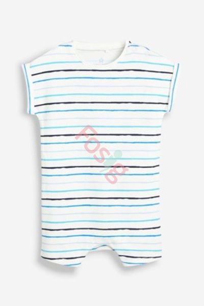  [4-5kg;  7-8kg; NB-9m] Romper Đùi Nxt Bé Trai - Trắng Sọc Xanh 