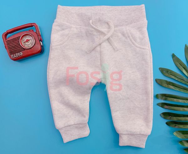  [0-3m] Quần Jogger Primark 71 [Boy] - Xám Trắng Kem 