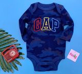  [6-12m] Bodysuit Tay Dài Bé Trai GP - Navy Camo GP 