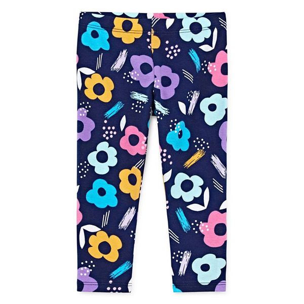  [0-3m] Quần Legging Okie Dokie 110 [Girl] - Xanh Navy Hoa 