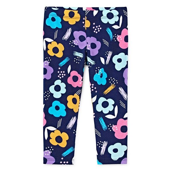  [0-3m] Quần Legging Okie Dokie 110 [Girl] - Xanh Navy Hoa 