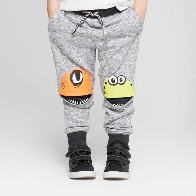  [11-12kg; 17-18kg] Quần Dài Da Cá Jogger CJ Bé Trai - Xám Qủy 