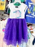  15-16kg; 18-19kg  Đầm Cánh Tiên Voan Công Chúa- Tím kỳ lân D05 