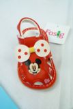  [10-13cm] Giày Sandal Cho Bé Gái - Đỏ Mickey 