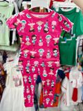  6-9kg;  14-15kg; 18-19kg Set 2 đồ bộ tay ngắn quần dài cho bé gái-S2b02G 