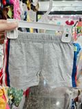  [3m-6m] Quần Short Cotton Bé Trai QSBT - Xám Viền Xanh Đỏ 