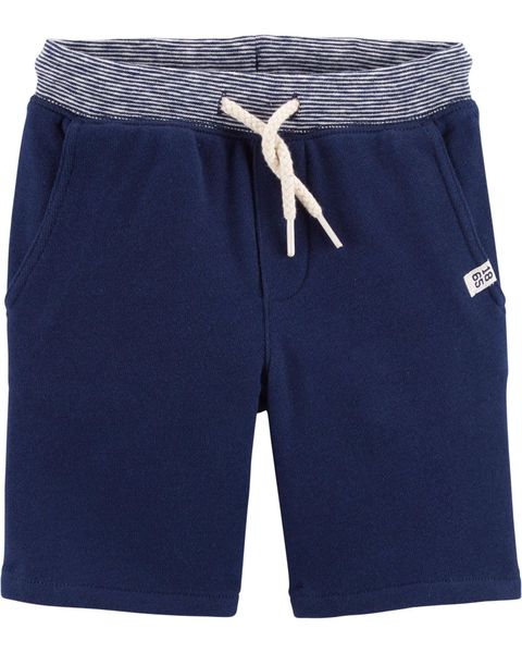  [0-3m] Quần Short Da Cá Bé Trai Cter - Navy Đai Sọc 