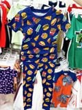  6-17kg; 28-30kg Set 2 đồ bộ tay ngắn quần dài cho bé trai-S2b02T 