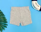  [9-12m] Quần Short Cotton Bé Trai Cter - Xám Trơn 