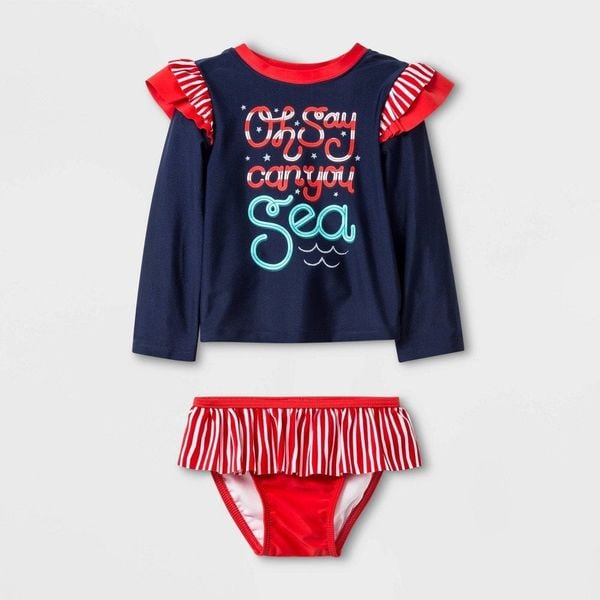  [5-7kg] Đồ Bơi Cat & Jack [Girl] - Navy Oh Say 
