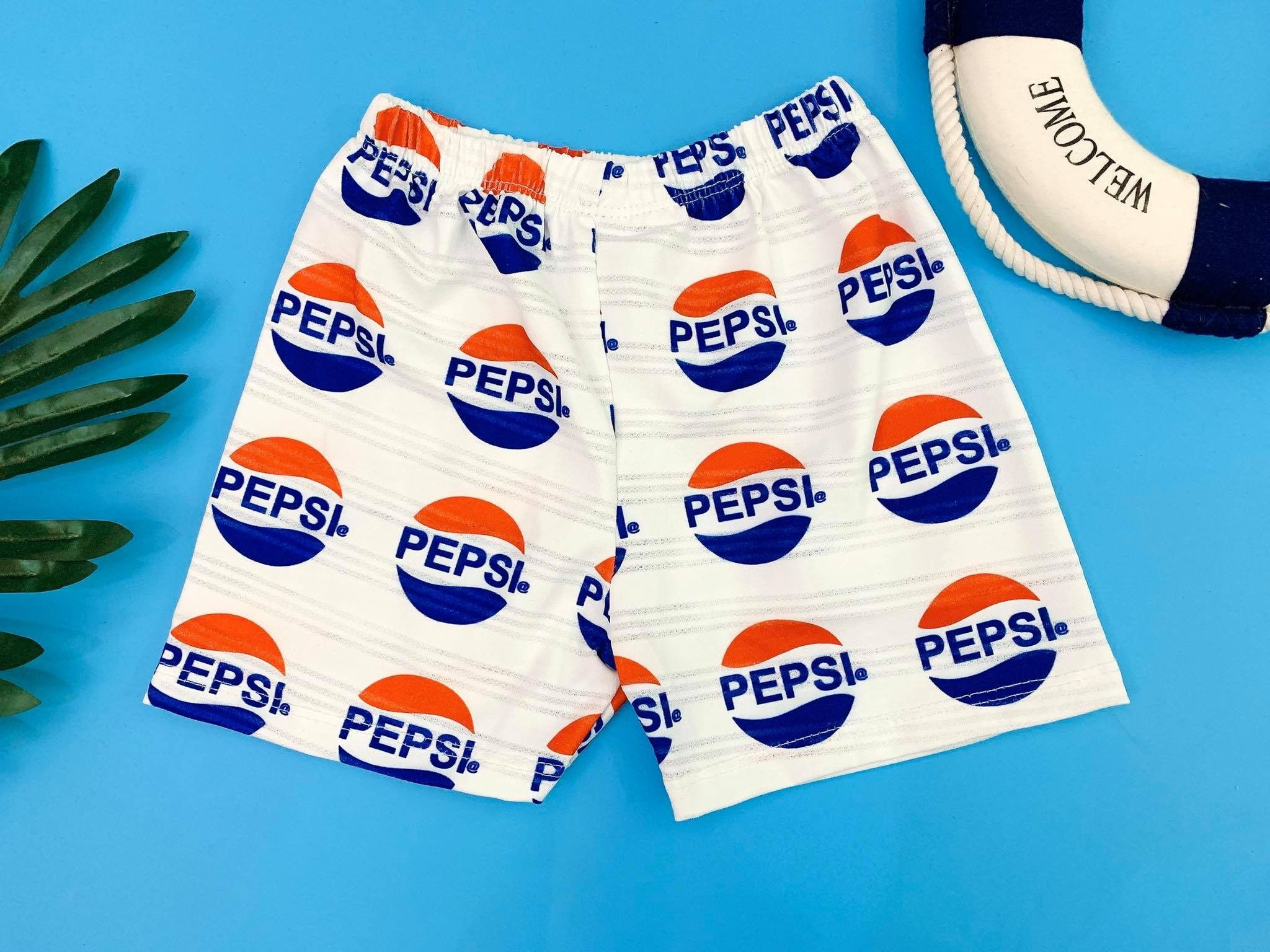  [8-9kg] Quần Short Lynh Kids [Boy] - Trắng Pepsi 