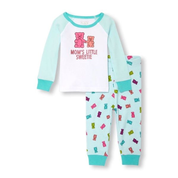  6-10kg;  11-12kg Set Đồ Bộ Dài Bé Trai PL - Trắng Gấu Hồng 