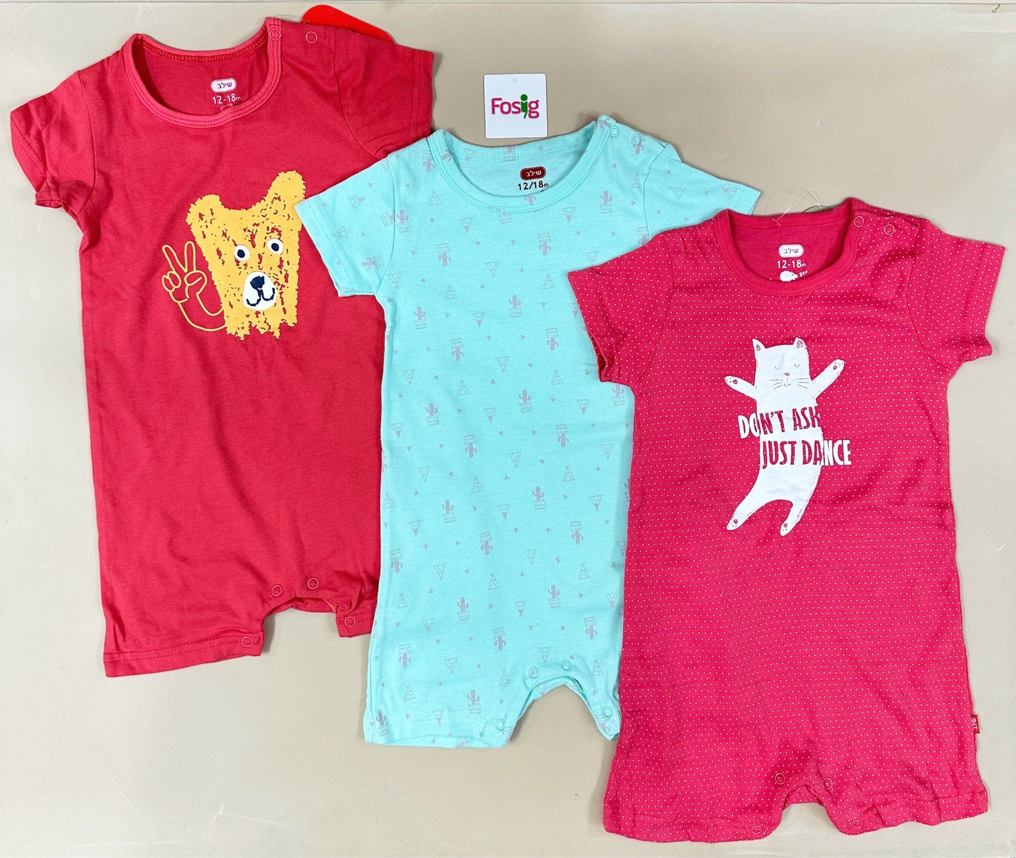  7-15kg Set 3 Romper bé gái mẫu nào cũng xinh yêu- Set ngẫu nhiên S3R1G 