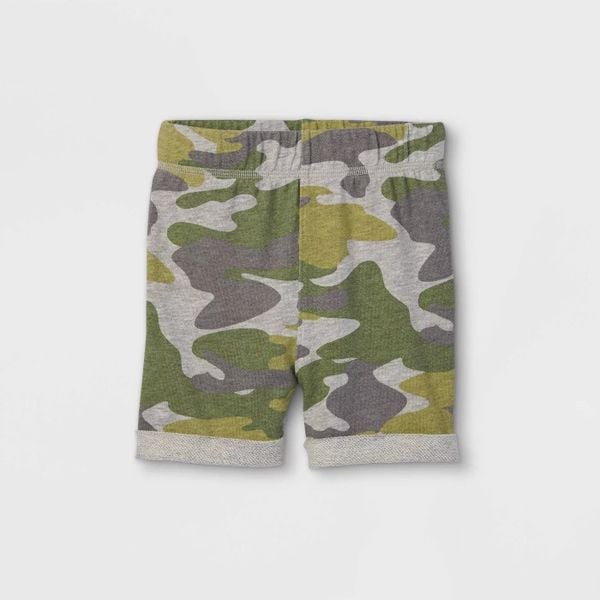  [7-8kg] Quần Short Da Cá Cho bé Trai A.C - Xám Rằn Ri 