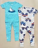  6-17kg; 28-30kg Set 2 đồ bộ tay ngắn quần dài cho bé trai-S2b02T 