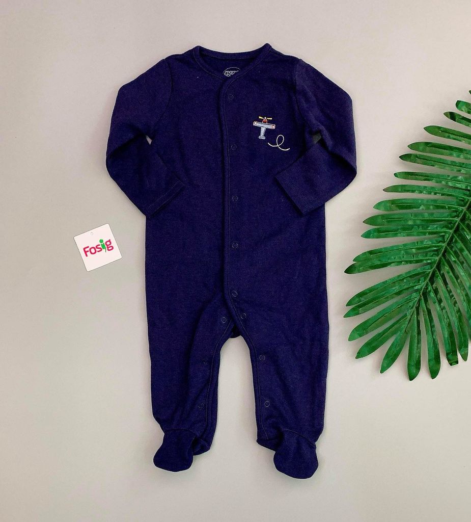  [3-6m] Sleepsuit Mamas&Papas Bé Trai - Navy Máy Bay 