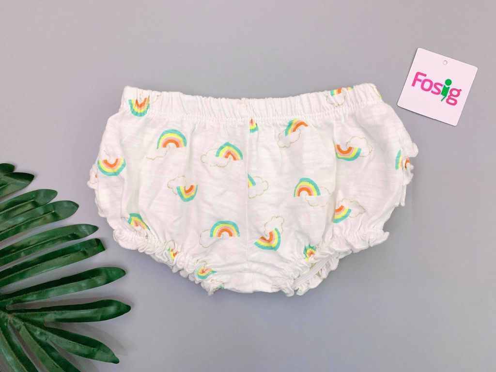  [3m-18m] Quần Bí Baby B'gosh [Girl] - Trắng Cầu Vồng 