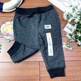  [9-12m; 18-24m] Quần Jogger Bé Trai JB - Đen Trắng 