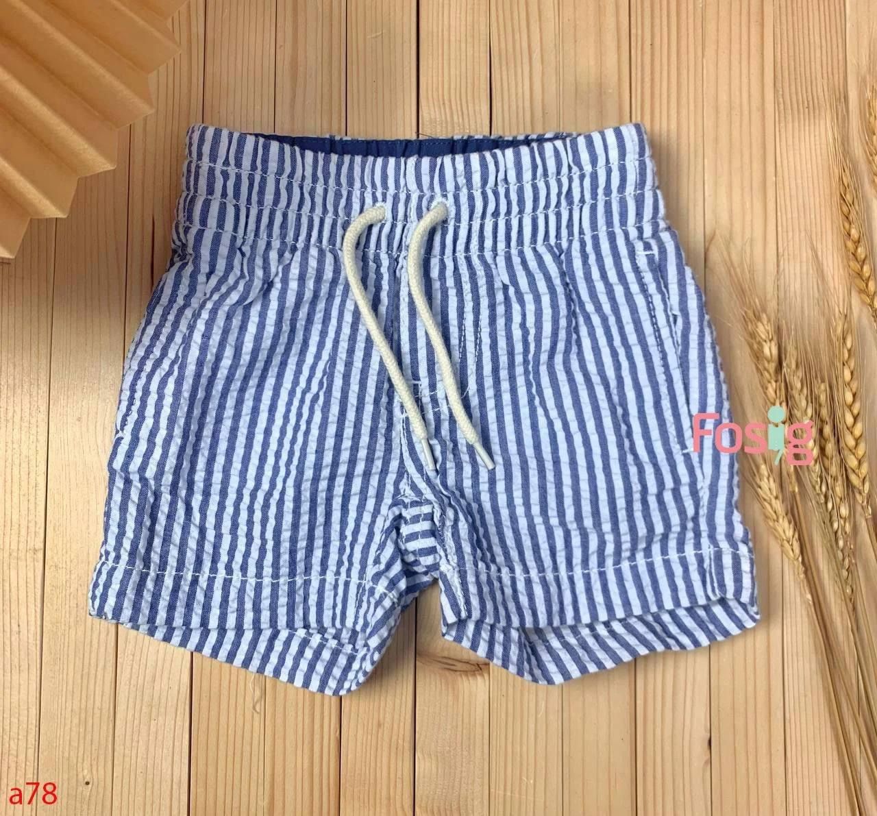  [3m-6m] Quần Short Gp - Sọc Trắng Xanh 