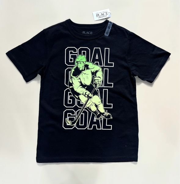  17-23kg S-M Áo thun tay ngắn bé trai PL- Đen Goal Xanh AT32 