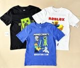  25-30kg; 35-45kg XS-2XL Set 3 áo ROBLOX, áo minecraft tay ngắn xịn. Tự tin, Cực ngầu- S3A17 