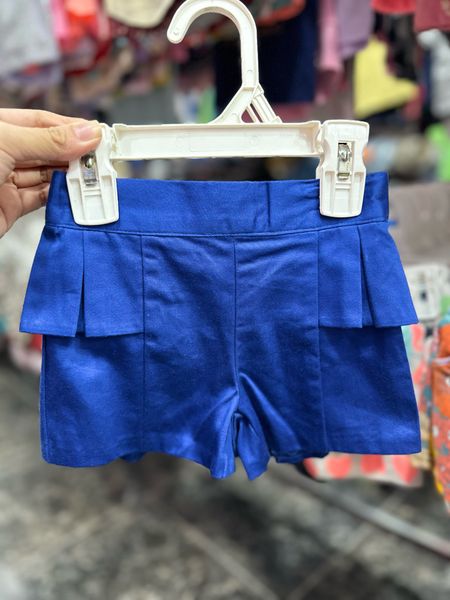  [12m-7T] Quần Short Bé Gái QSBG - Xanh Dương Đậm 