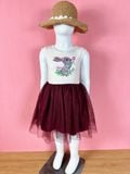  13-19kg Đầm Cánh Tiên Voan Công Chúa- Thỏ xám D05 