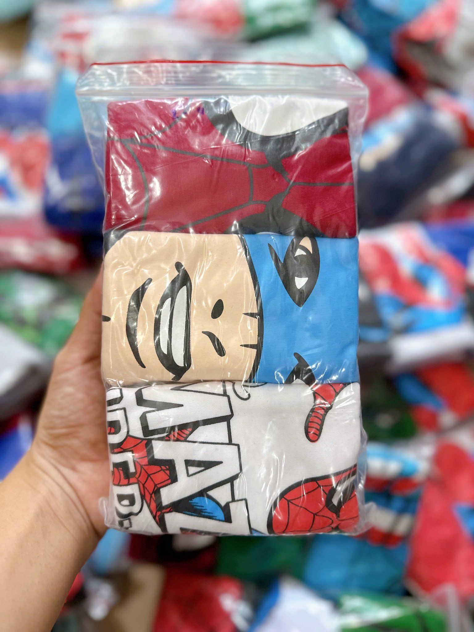  [11-35kg] Set 3 Áo Thun bé trai Cotton Siêu Nhân HM Mix Nhiều Màu- Set màu ngẫu nhiên S3A20 