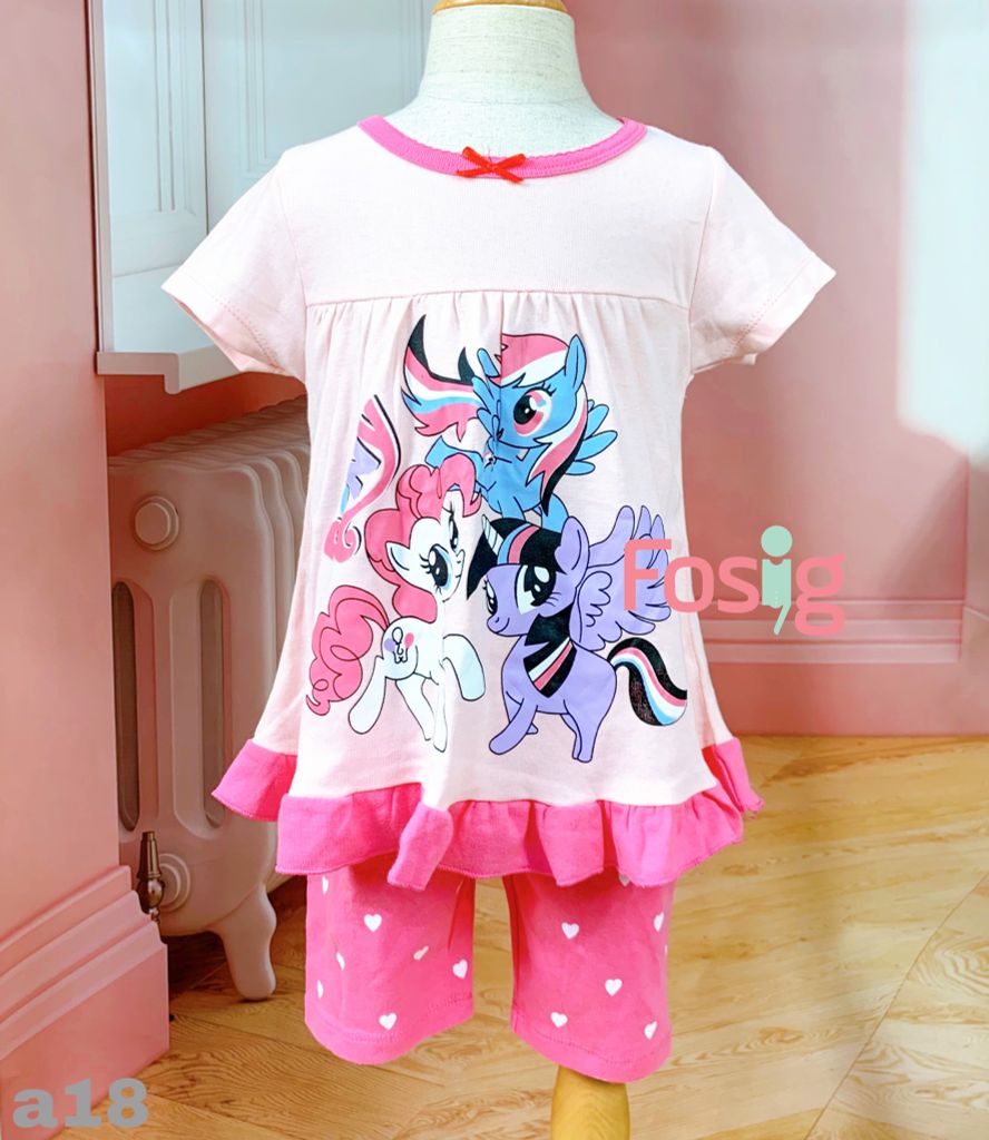  [20-22kg] Đồ Bộ J.B Cho Bé Gái - Hồng Pony 