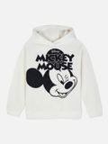  [25-30kg] Áo Hoodie Nỉ PM Bé Trai - Trắng Mickey Mouse 