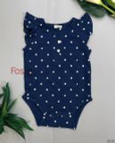  [12m-18m] Bodysuit Cánh Tiên Bé Gái Oskos - Navy Sao Trắng CT 