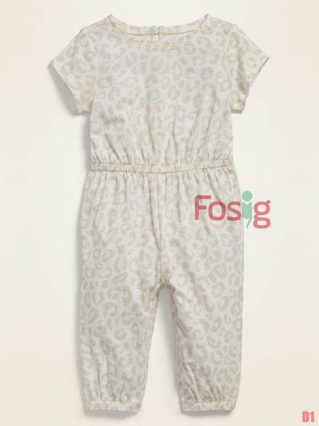  3-9kg 3m-12m Jumpsuit Bé Gái romper dài - Kem Da Beo 