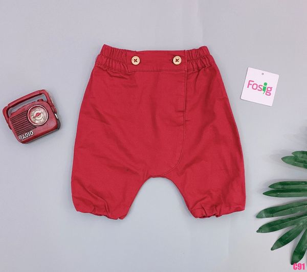  [0-6m] Quần Jogger Bé Trai Kiabi - Đỏ 