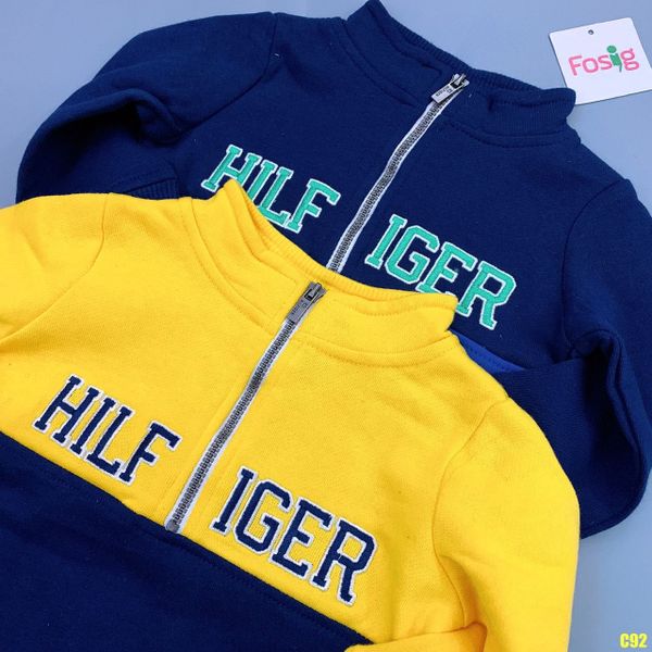  [6-9m] Đồ Bộ Nỉ Bé Trai Tommy Hilfiger - Navy Hilfiger 