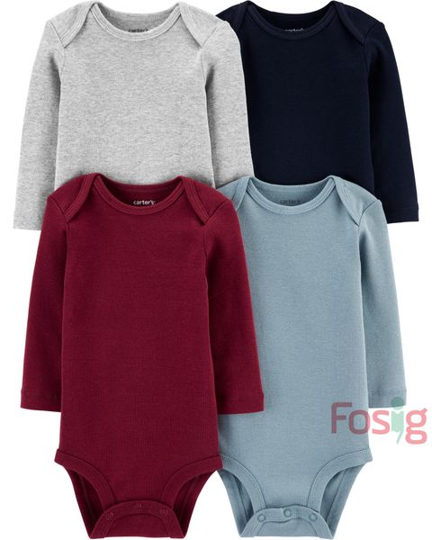  [0-24m] Bodysuit Lẻ Tay Dài Bé Trai Cter - Hàng tuyển chọn 