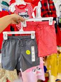  18m-4T Set 2 quần short kaki bé trai có dây rút thật- S2Q01 