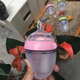  Bình sữa silicone Comotomo 150ML - Hồng 