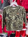  [12m-24m] Áo Da Cá Tay Dài Cter Bé Trai - Xanh Rêu Camo 