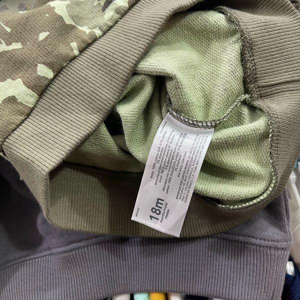  [12m-24m] Áo Da Cá Tay Dài Cter Bé Trai - Xanh Rêu Camo 