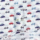  Khăn sợi tre muslin mềm mịn cho bé- Trắng xe hơi K2 