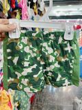  [3m-9m] Quần Short Cotton Bé Trai QSBT - Xanh Camo 