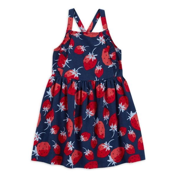 [12m] Đầm 2 Dây Bé Gái Cter - Navy Dâu 
