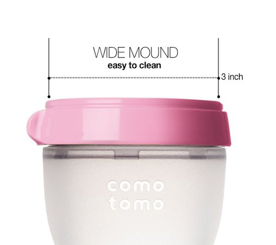  Bình sữa silicone Comotomo 150ML - Hồng 