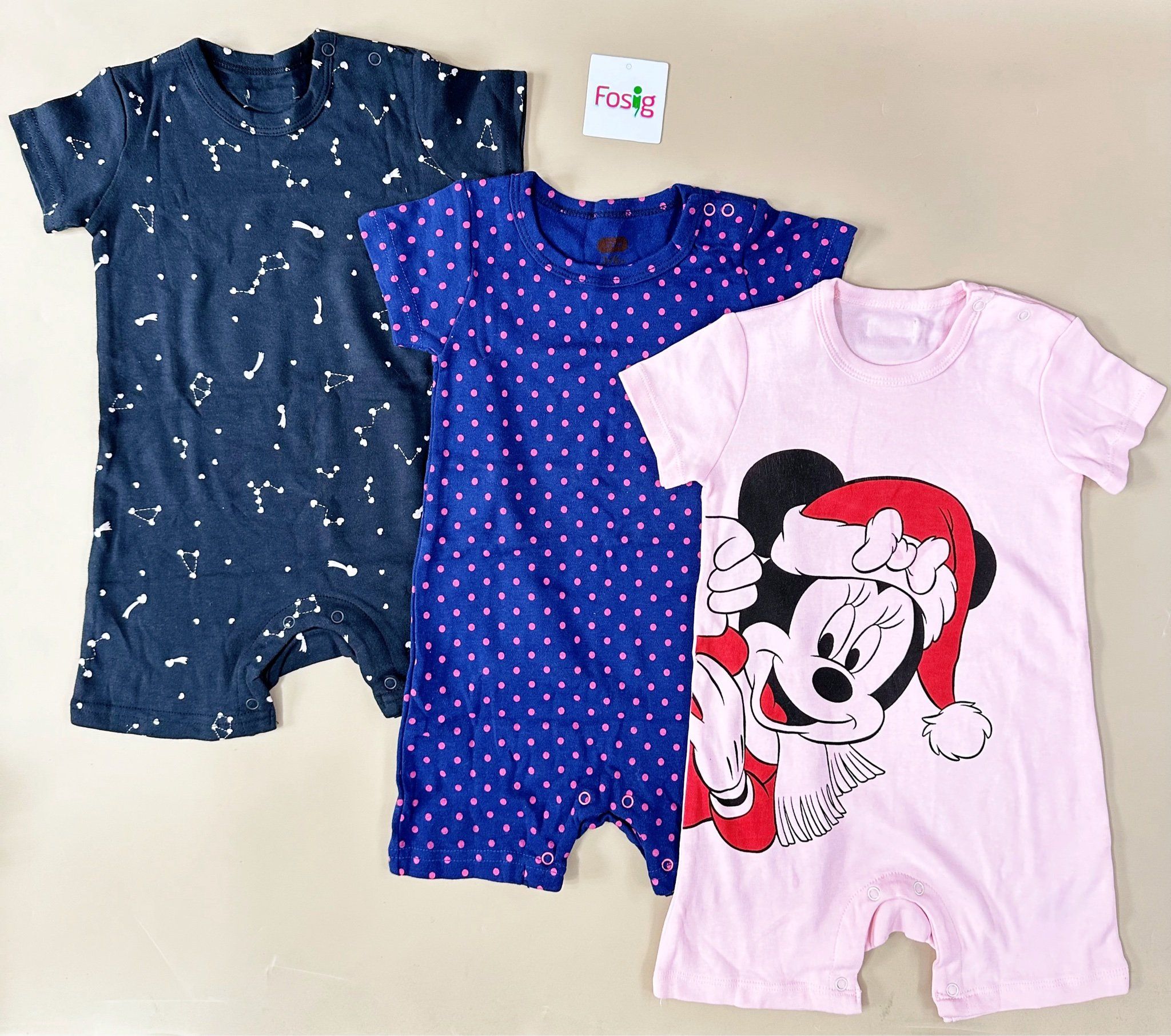  7-15kg Set 3 Romper bé gái mẫu nào cũng xinh yêu- Set ngẫu nhiên S3R1G 