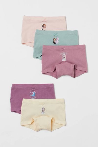  7-11kg; 33-40kg Set 5 quần chip đùi bé gái HM còn nguyên tem mạc- QC3 (nhiều màu) 