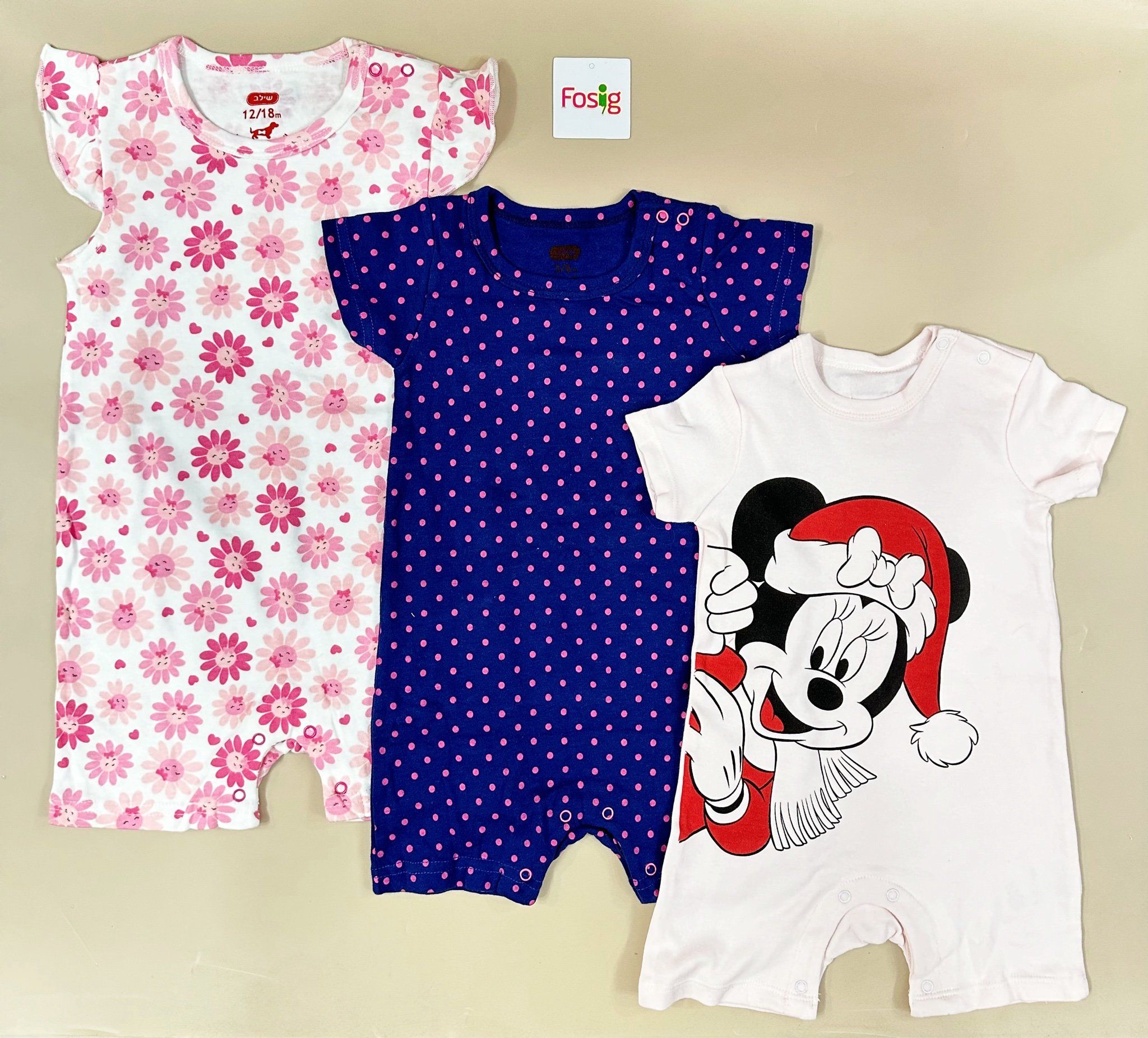  7-15kg Set 3 Romper bé gái mẫu nào cũng xinh yêu- Set ngẫu nhiên S3R1G 