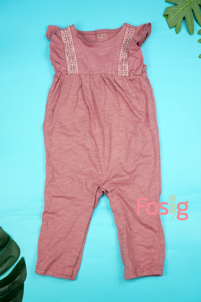  [9-12m] Romper Jumpsuit Bé Gái Cter - Tím Họa Tiết 